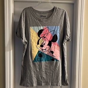 Disney  Gray T-Shirt with Minnie Mouse Graphic